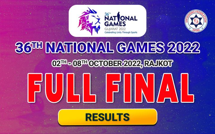 36TH NATIONAL GAMES 2022 GUJARAT - FULL FINAL RESULT